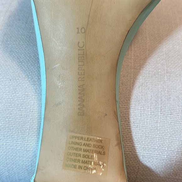 Banana Republic JAYLEN Strappy Ankle High Heel Sandal. Mint/Menthe. Size 10 - Picture 10 of 10